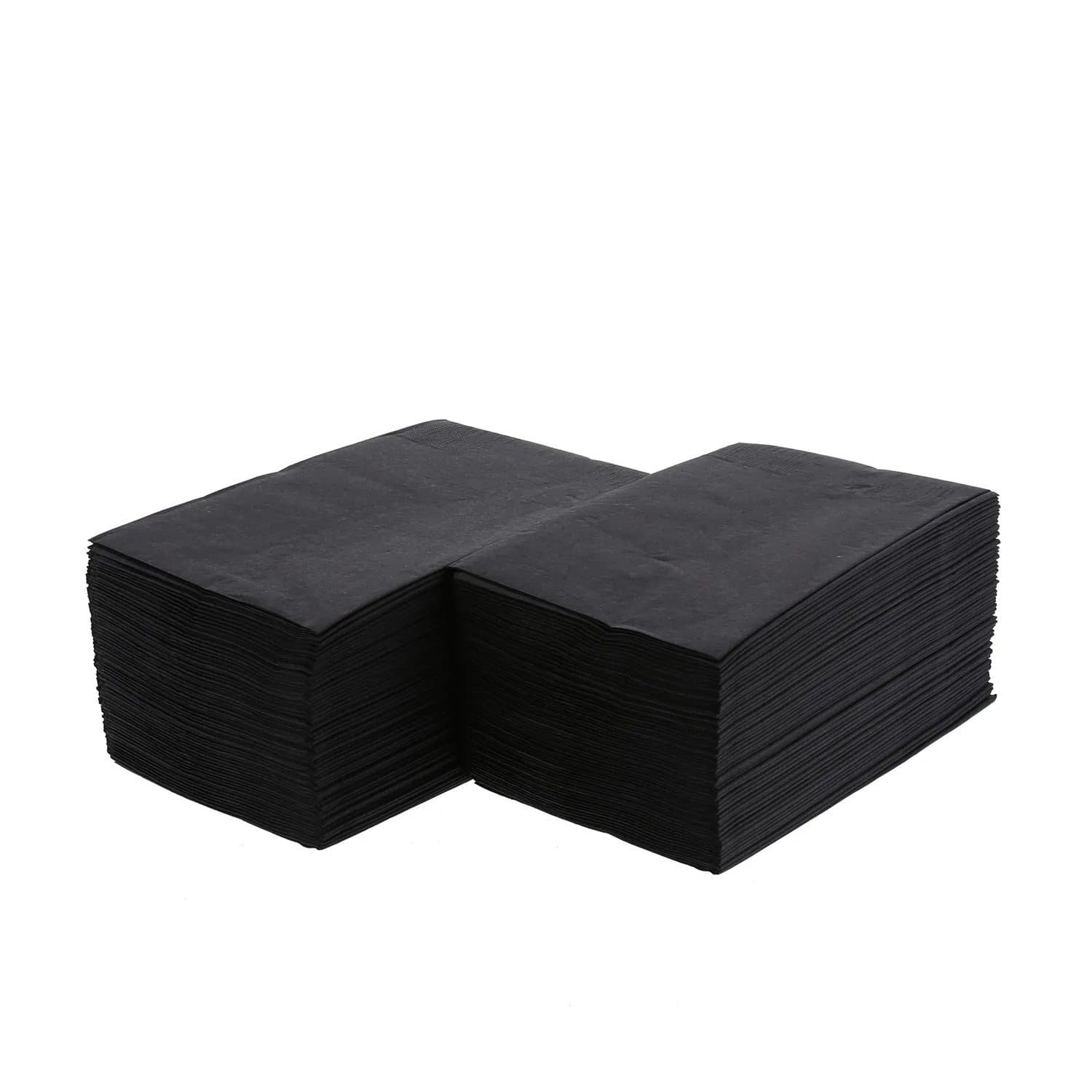 AmerCare 15" x 17" 2-Ply Black Dinner Napkins - Image 4