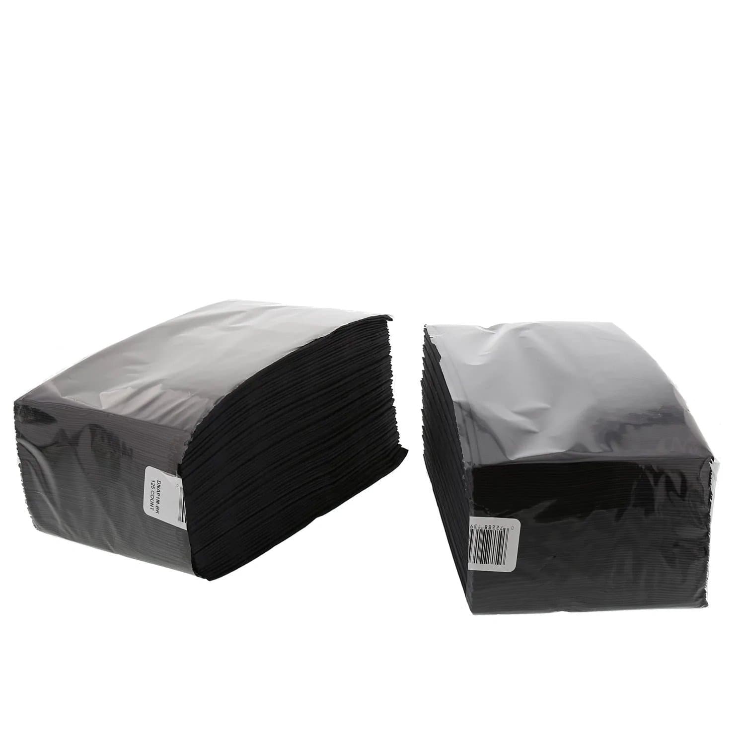 AmerCare 15" x 17" 2-Ply Black Dinner Napkins - Image 5