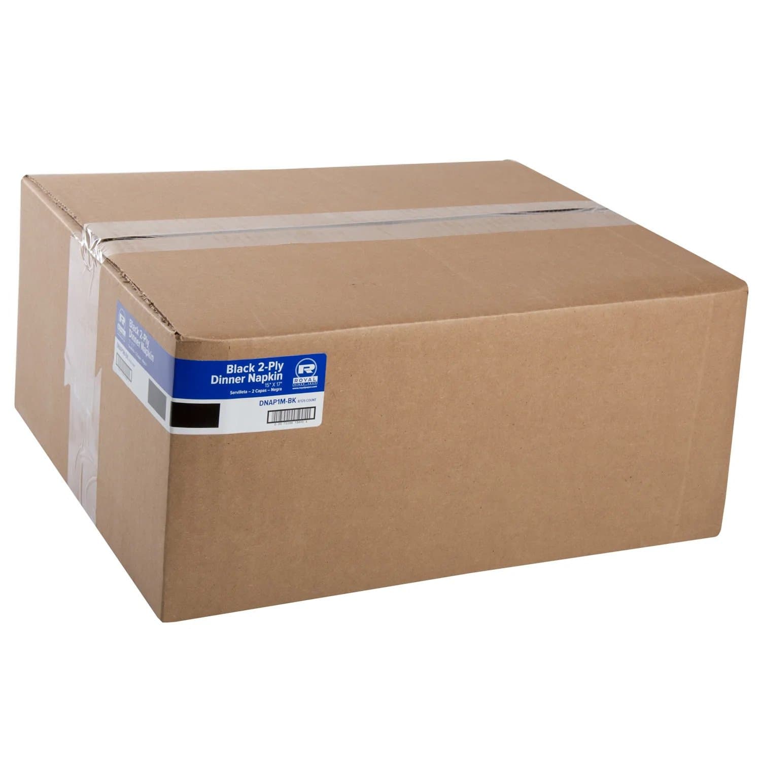 AmerCare 15" x 17" 2-Ply Black Dinner Napkins - Image 7