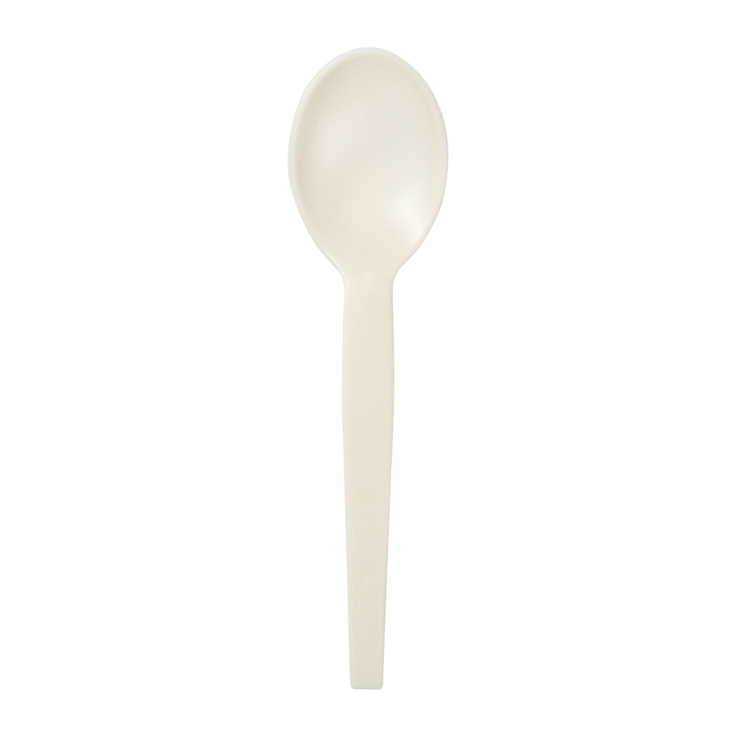 AmerCare Royal Medium Weight Cornstarch Bulk Soup Spoon - Image 2