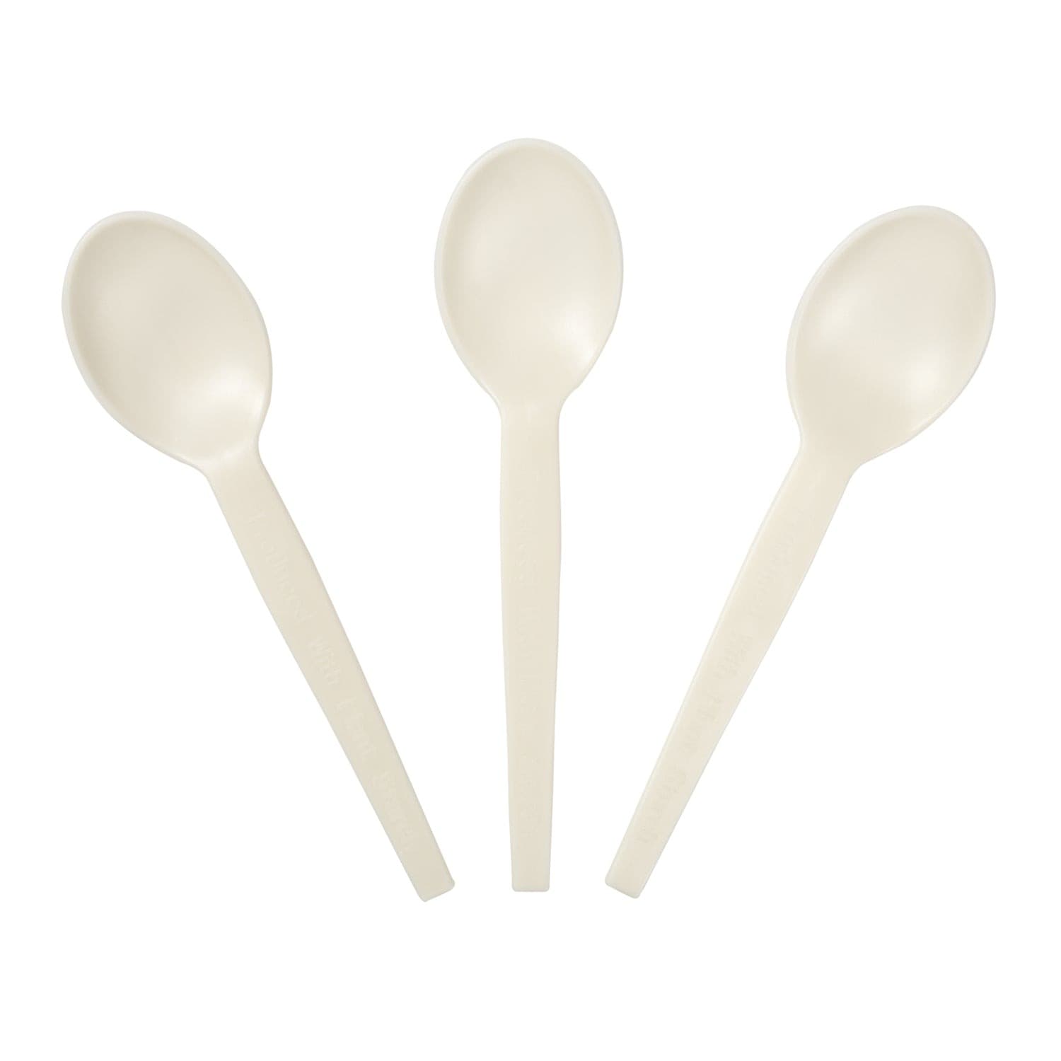 AmerCare Royal Medium Weight Cornstarch Bulk Soup Spoon - Image 3