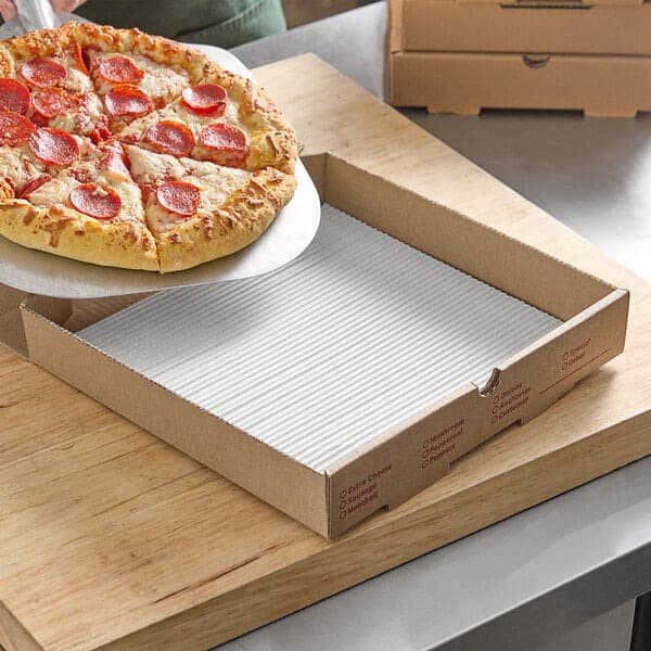 Single Face Corrugated Pizza Pad / Ripple Sheet - 12" x 12" - Image 3