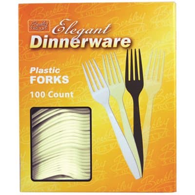 Berk Heavy Weight Almond Boxed Polystyrene Bulk Fork - Image 2