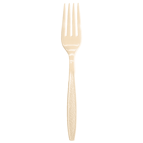 Berk Almond Heavy Weight Plastic Fork - Image 2