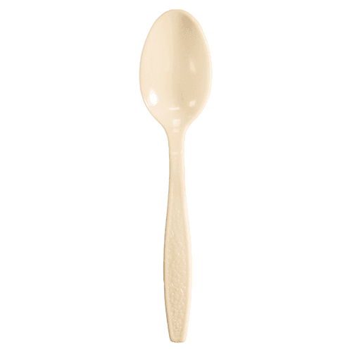 Berk Almond Heavy Weight Plastic Teaspoon - Image 2