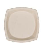 Dart 10PSC1PF 10" Square PFAS-Free Compostable Sugarcane Plate - Image 2