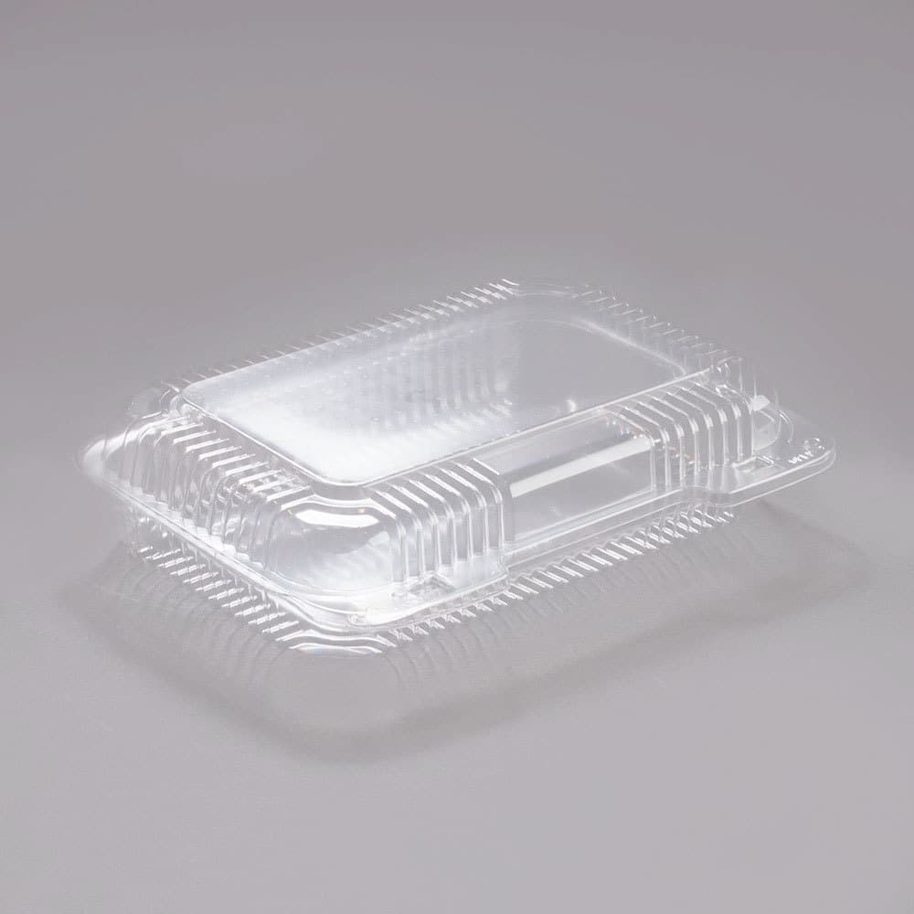 Dart StayLock Clear Hinged Plastic Medium Shallow Dome Oblong Container - Image 4