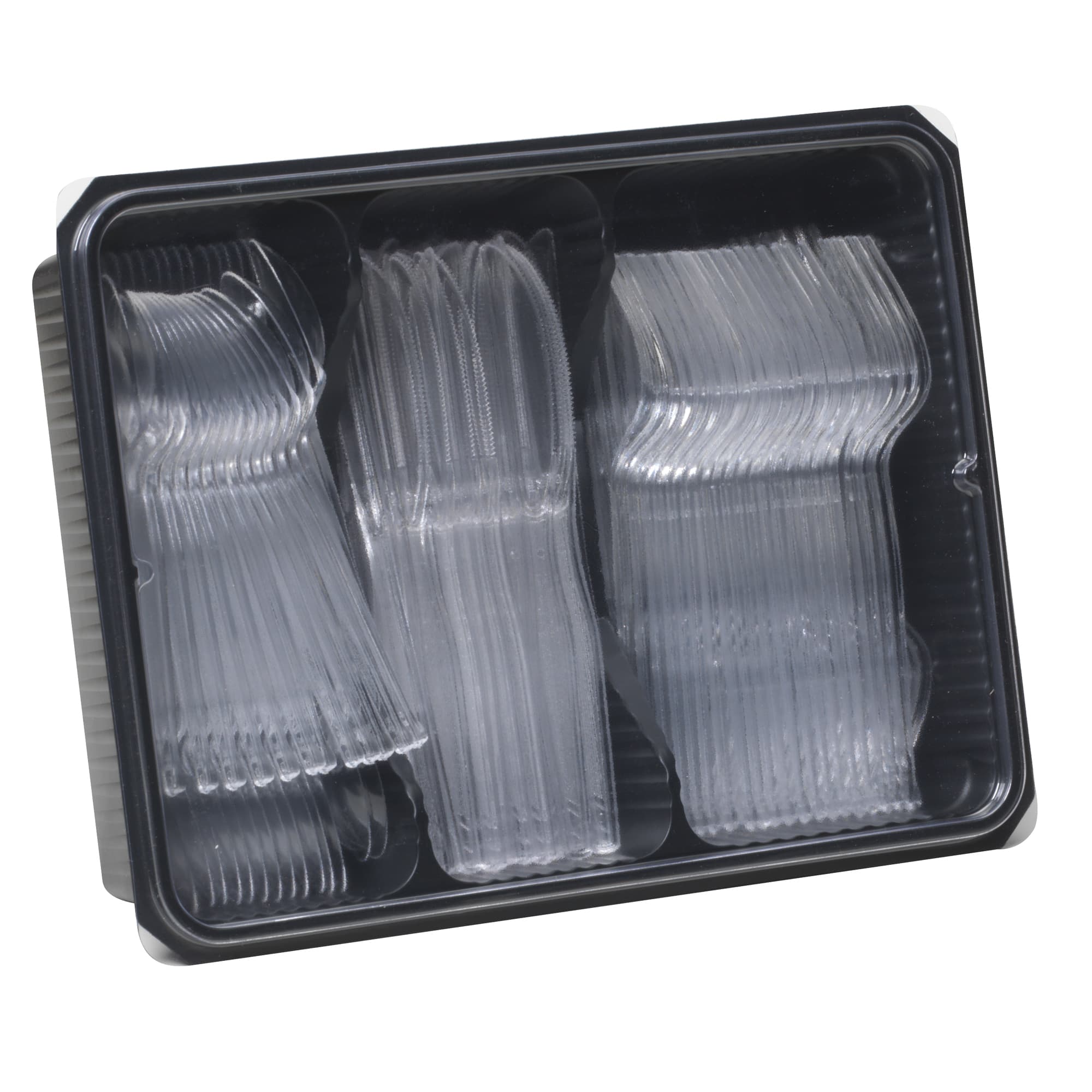 Dixie® Heavy-Weight Polystyrene Disposable Plastic Forks, Knives &Teaspoons Keeper Pack Grab-N-Go® - Image 3