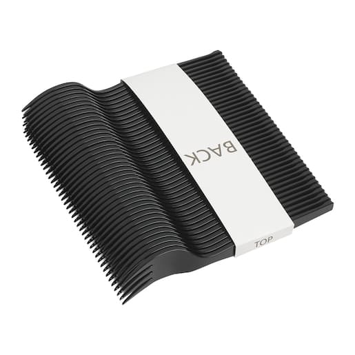 Dixie Ultra® Smartstock® Series-O Medium Weight Black Polystyrene Plastic Fork Refill - Image 4