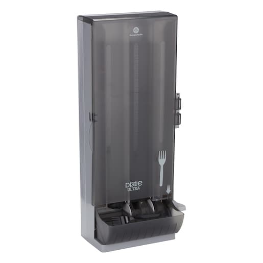 Dixie Ultra® Smartstock® Series-O Classic Gray Fork Dispenser - Image 2