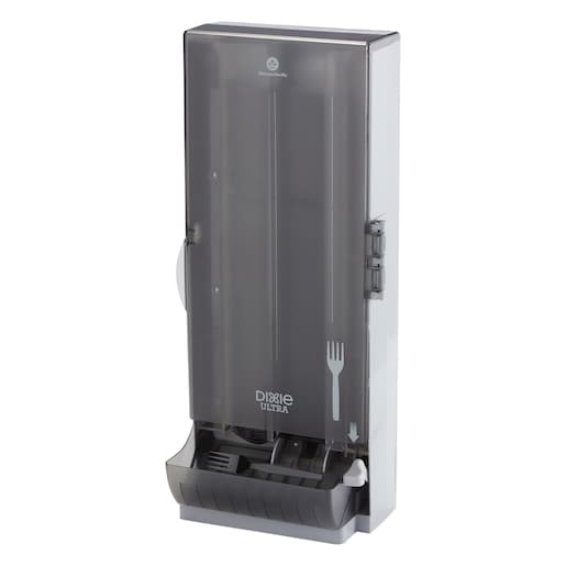 Dixie Ultra® Smartstock® Series-O Classic Gray Fork Dispenser - Image 3