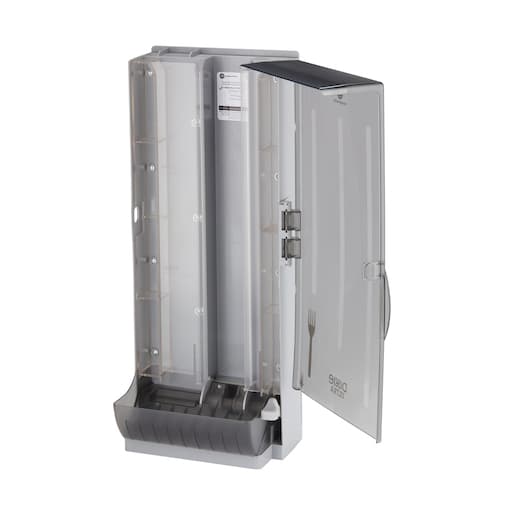 Dixie Ultra® Smartstock® Series-O Classic Gray Fork Dispenser - Image 6