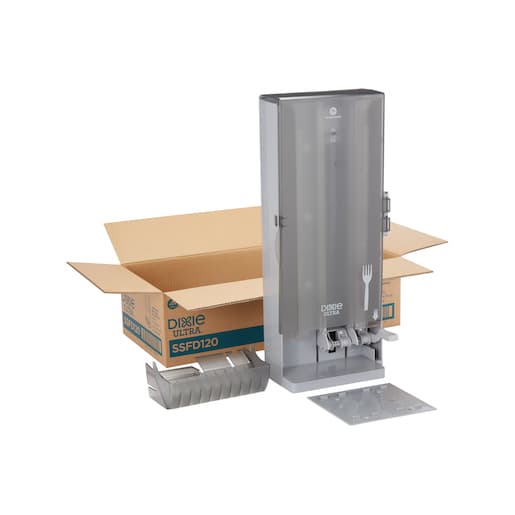 Dixie Ultra® Smartstock® Series-O Classic Gray Fork Dispenser - Image 9