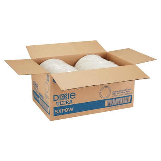 Dixie Ultra® White 8.5" Heavy-Weight Paper Plates - Image 8