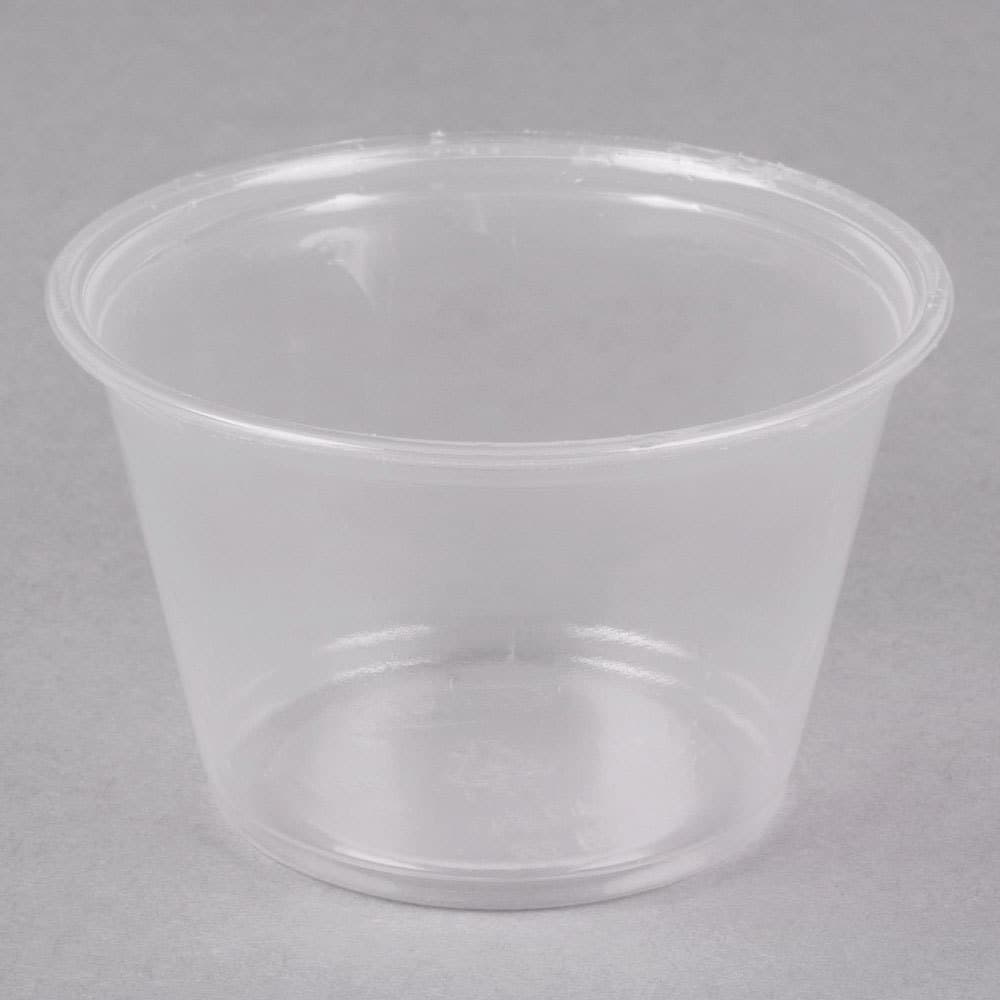 Dart Conex Complements 400PC 4 oz. Translucent Plastic Souffle / Portion Cup - Image 4