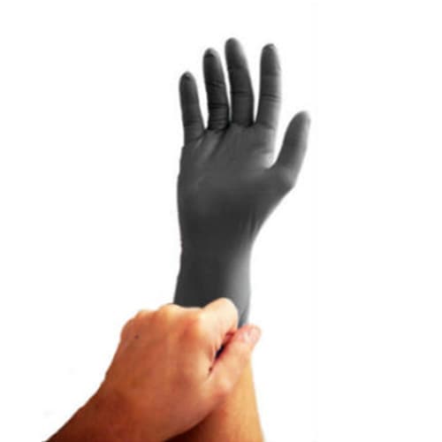 Emerald 6X XX-Large Black Latex Free Powder Free Nitrile Exam Gloves – 6 Mil - Image 3