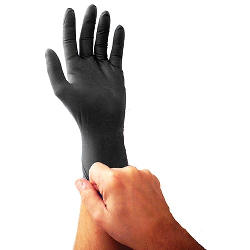 Emerald Black General-Purpose Powder-Free Small Nitrile Glove - Image 3