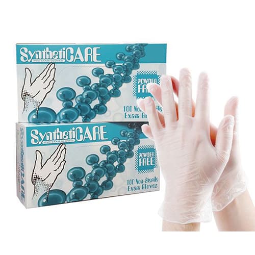 Emerald Medium Syntheticare Vinyl Latex Free Powder Free Exam Glove - Image 3