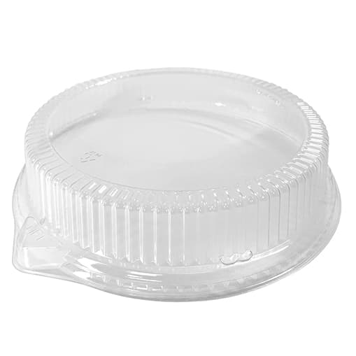 Ecopax 10" x 2" Clear PET Dome Lid For 10" Plates - Image 2