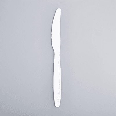 Vintage White Heavy Weight Plastic Knife - Image 2