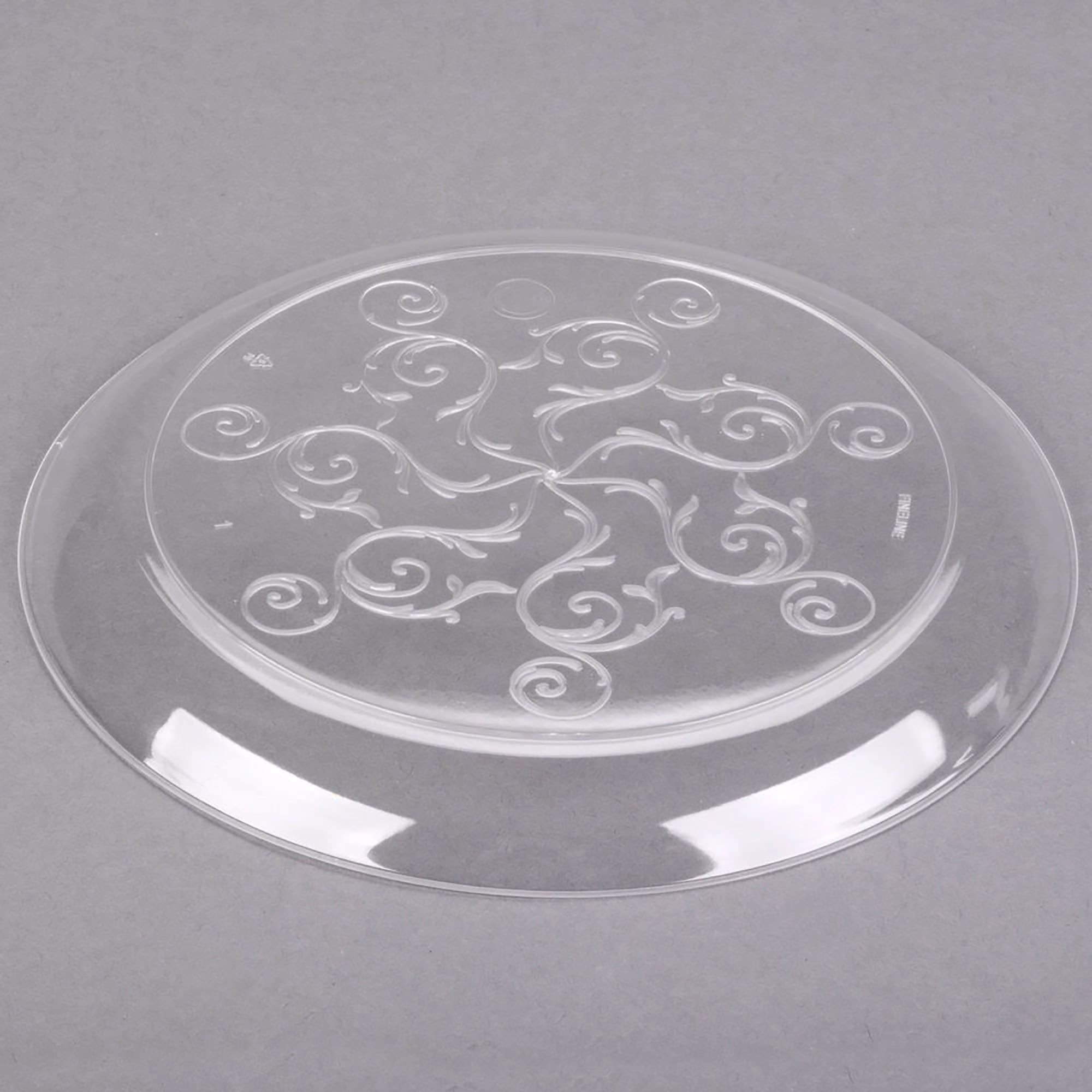 Fineline Savvi Serve 306 6" Clear Plastic Plate - Image 4