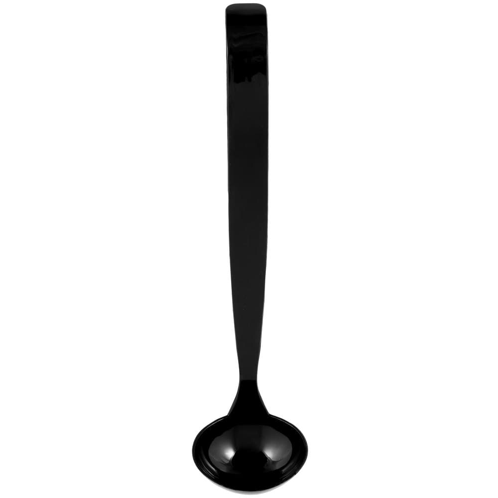Fineline Platter Pleasers 3306-BK 2 oz. Black Polystyrene Disposable Ladle - Image 8