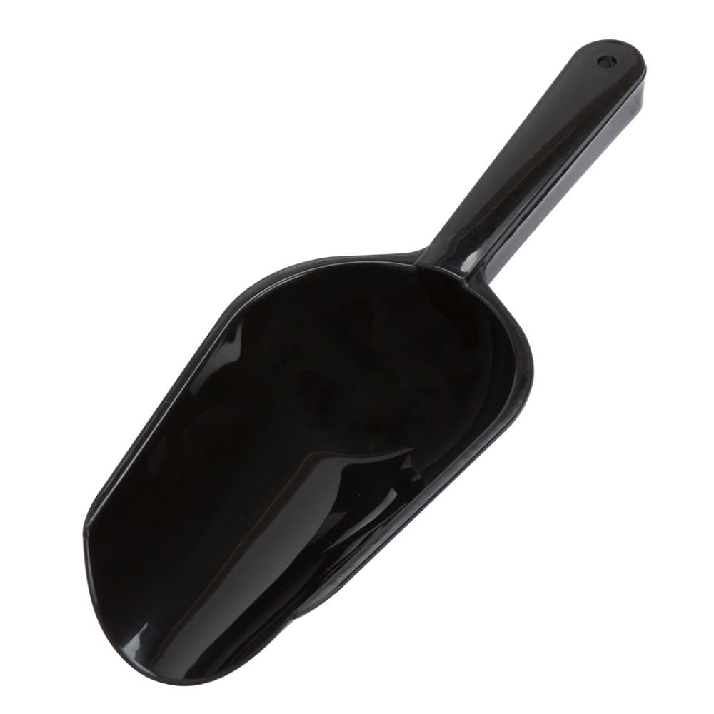 Fineline 3314-BK Disposable 6 oz. Black Utility and Ice Scoop - Image 2