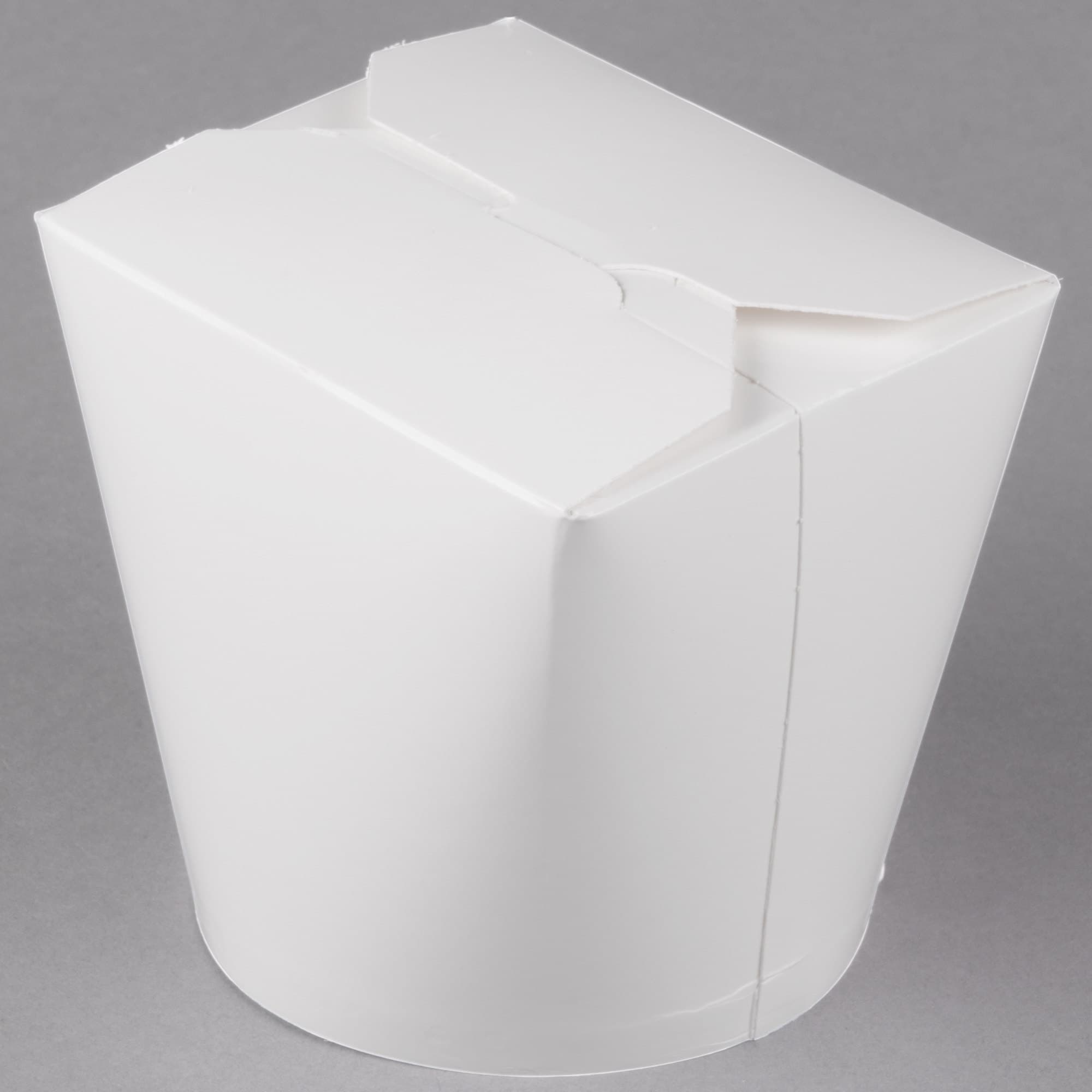 SmartServ 26SSPLAINM 26 oz. White Microwavable Paper Take-Out Container - Image 3