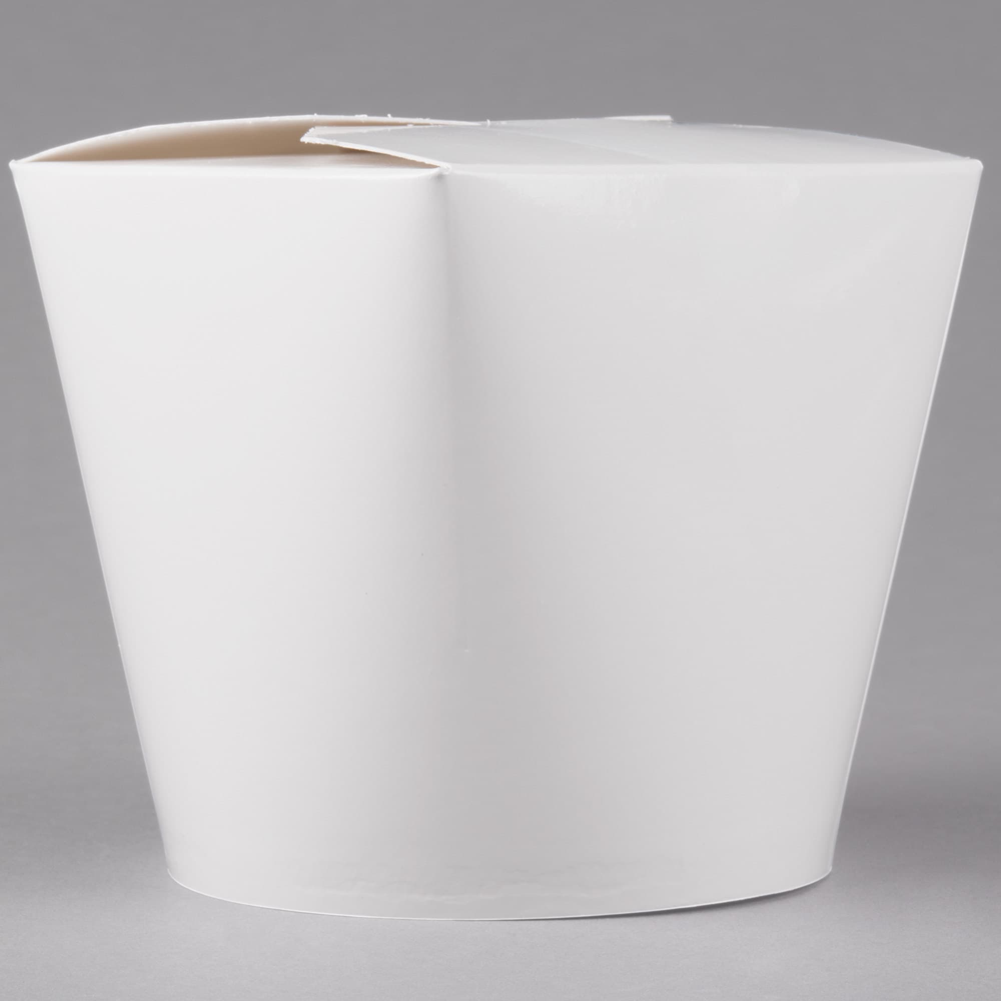 SmartServ 26SSPLAINM 26 oz. White Microwavable Paper Take-Out Container - Image 5