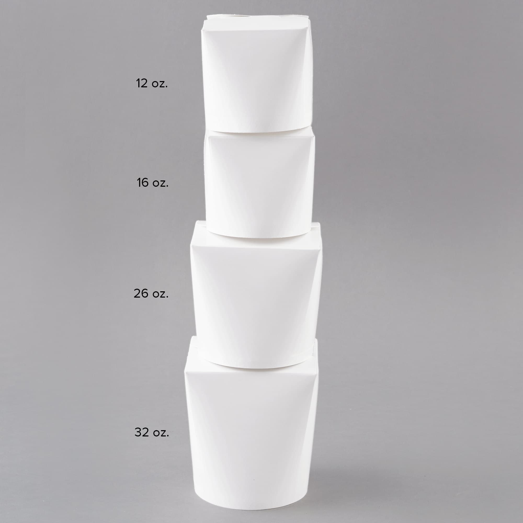 SmartServ 26SSPLAINM 26 oz. White Microwavable Paper Take-Out Container - Image 11