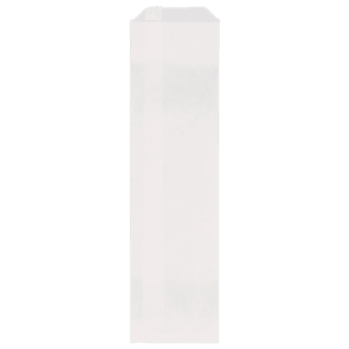 Fischer 2 3/4" x 10" White Kraft Disposable Silverware / Bakery / Churro Bag - Image 2