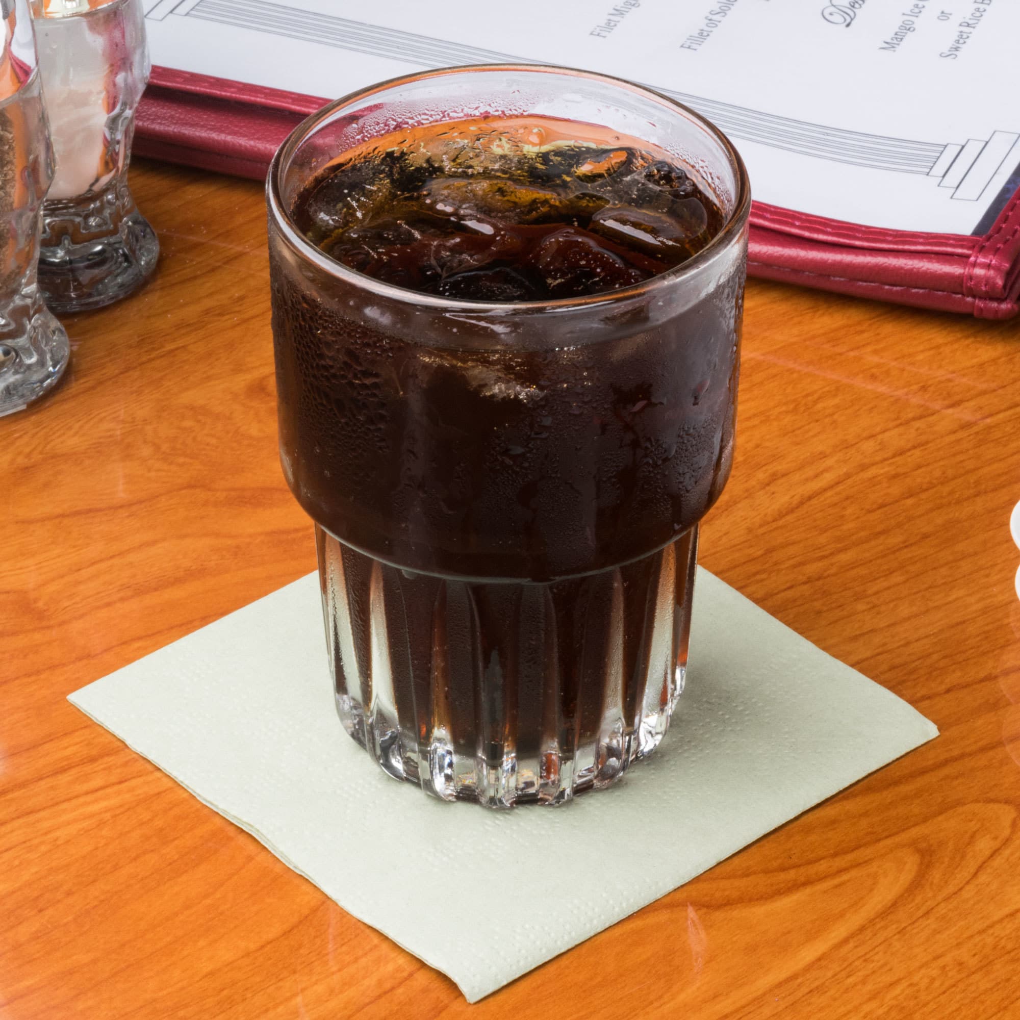 Hoffmaster 4.75 " Regal Embossed 2-Ply Soft Sage Beverage Napkins - Image 3