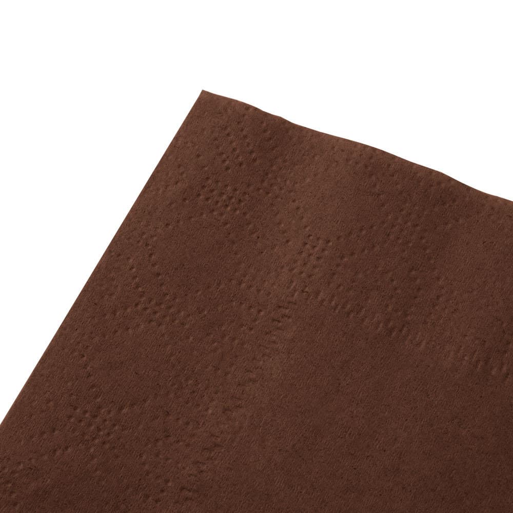 Hoffmaster 4.75 " Regal Embossed 2-Ply Chocolate Brown Beverage Napkins - Image 4