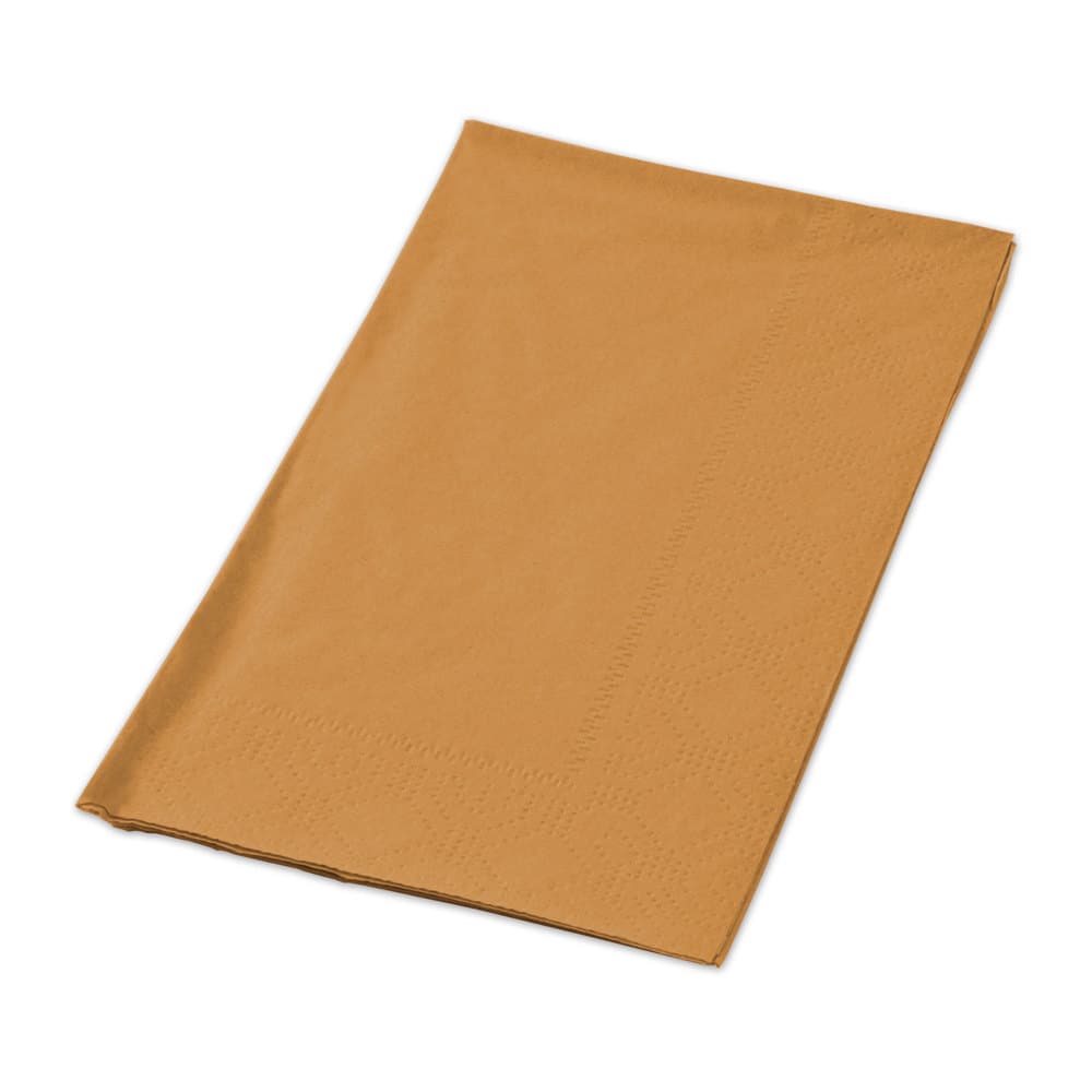 Hoffmaster 15" x 17" Regal Embossed 2-Ply Glittering Gold Napkins - Image 5