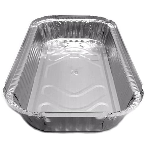 12" x 6" Rectangle Foil Food Container - Image 4
