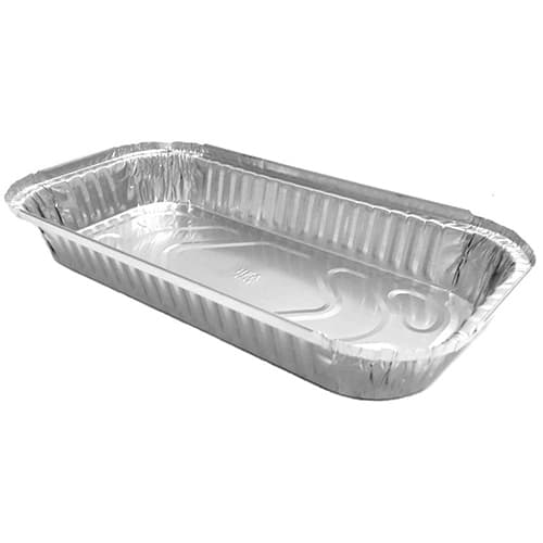 12" x 6" Rectangle Foil Food Container - Image 2