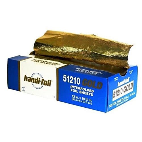 12" x 10.75" Gold Interfolded Foil Pop-Up Sheets