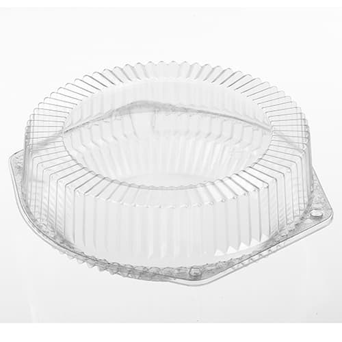 Polar Pak 03240 9" Hinged OPS Plastic Deep Pie Container - Image 6