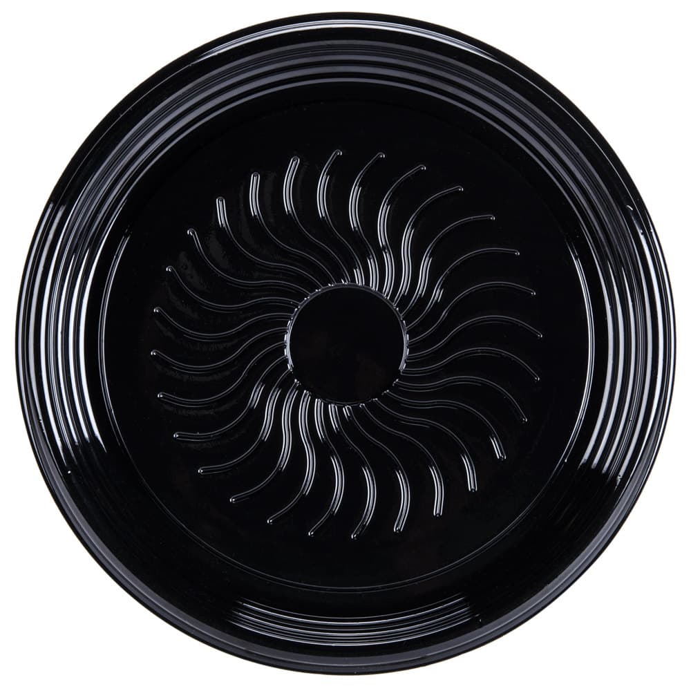 Polar Pak 12" Ebony® 2 Base Black PET Catering Tray - Image 5