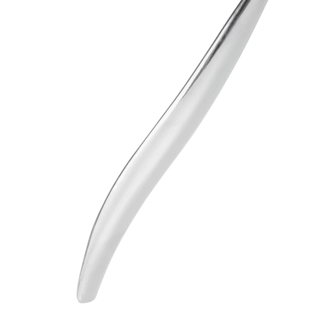 Sabert 10" Disposable Silver Plastic Serving Spoon - Image 8