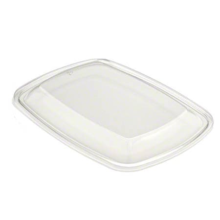 Sabert Clear Dome Lid for 20, 30 oz. Small Rectangle Containers - Image 2