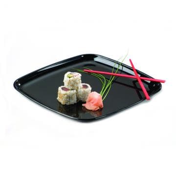 Black PP 14.1" Mozaïk® Square Platter - Image 3