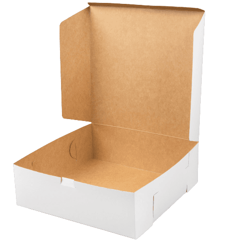 Southern Champion 12" x 12" x 4" White Non-Window Bakery Box - Image 3