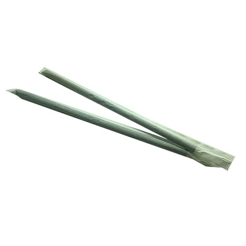 Morex 7.75" White Paper Wrapped Paper Straw - Image 2