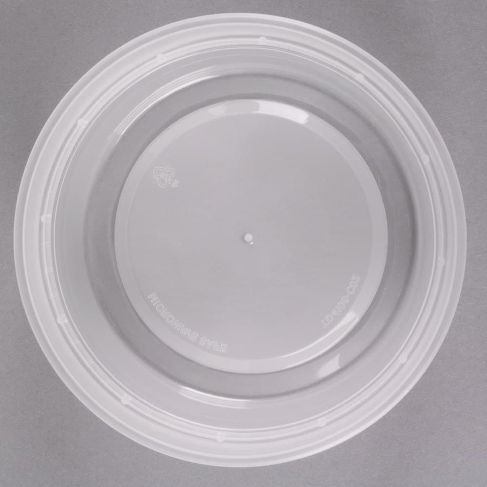 8 oz. Translucent Round Hi-Heat Microwavable Deli Container - Image 5