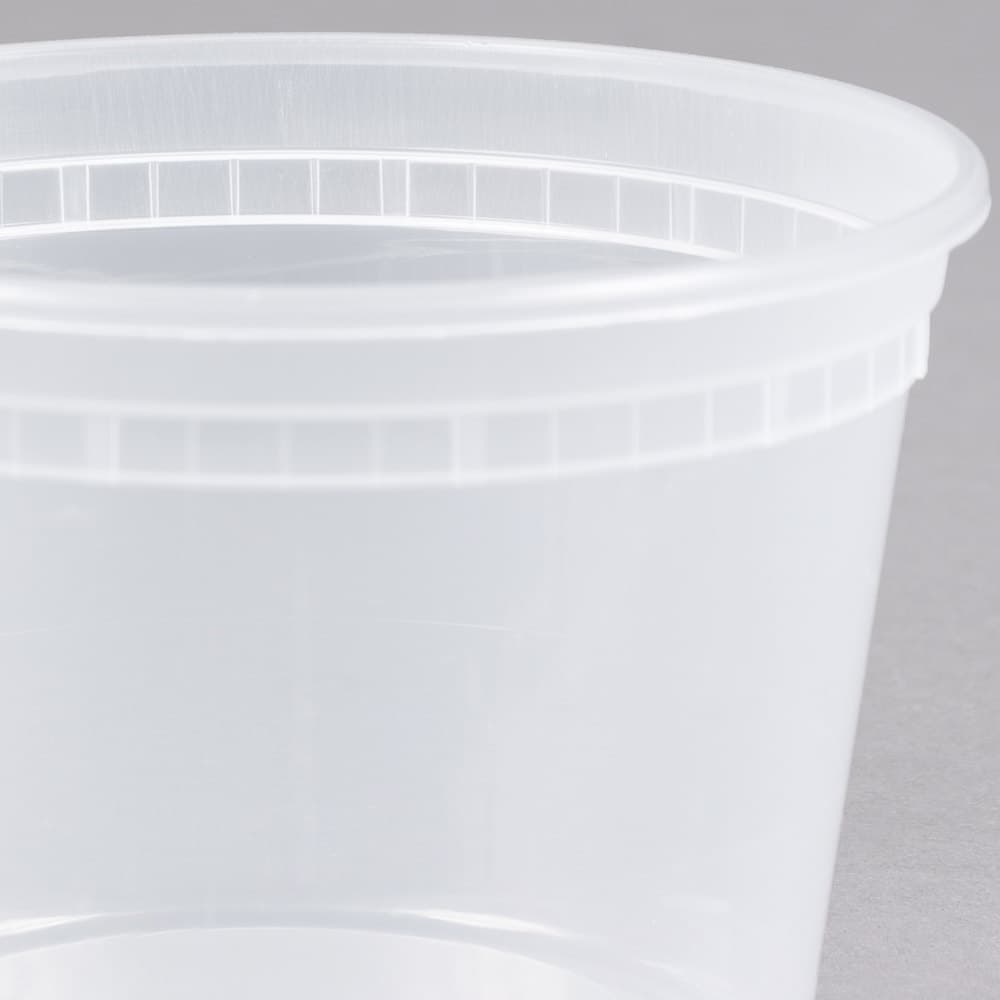 16 oz. Translucent Round Hi-Heat Microwavable Deli Container - Image 7