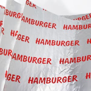 Hamburger Rectangular Pattern Foil-Laminated Food Sheets - Image 2