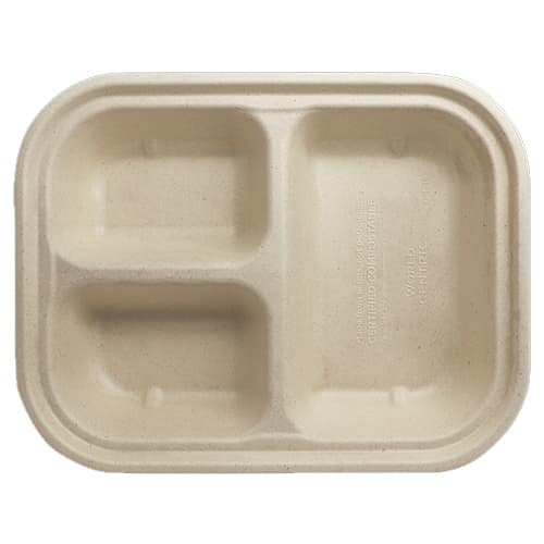 World Centric® 29 oz PFAS Free Fiber Tray - Image 2