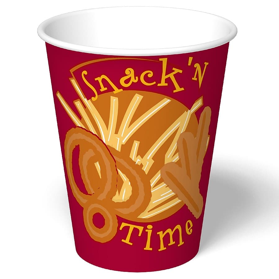 Snack N' Time 14 oz. Paper French Fry/Hot Food Cup