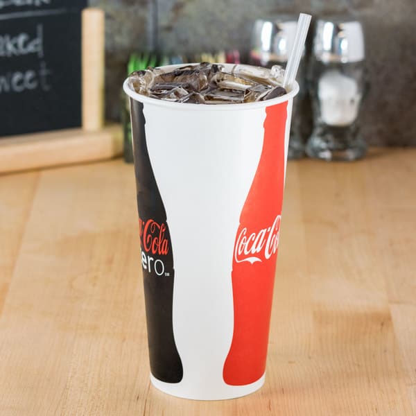 Solo RNP21C-K1038 Coke® 21 oz. Poly Paper Cold Cup